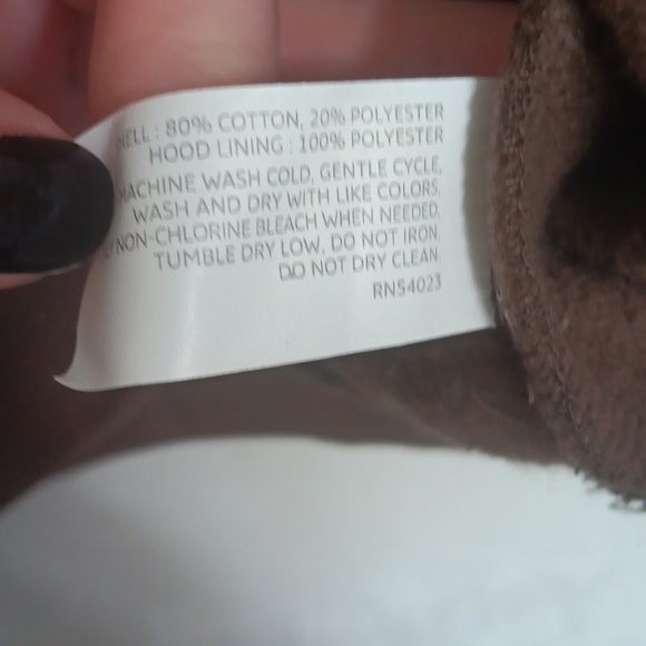 Old Navy Maternity Brown Hooded Sweatshirt Size Medium - Picture 3 of 4